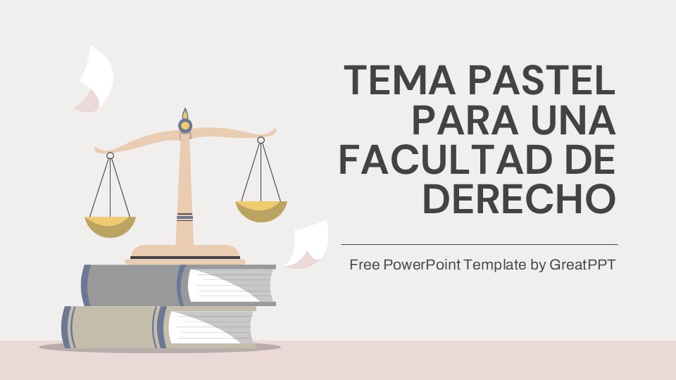 Pastel Law School Center Theme For Powerpoint 1
