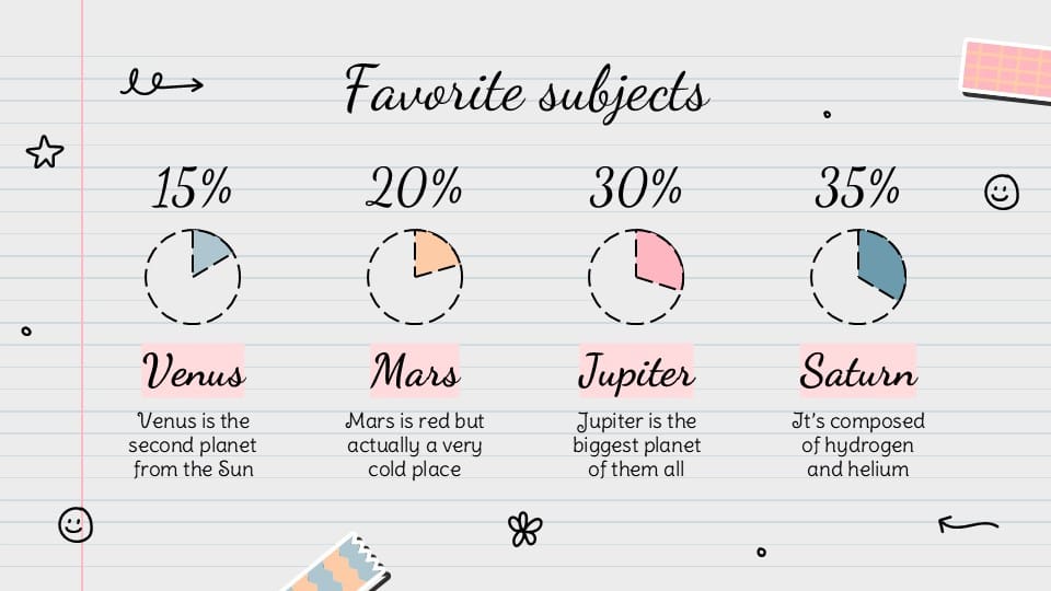 Pretty Aesthetic Notes for School PowerPoint Template 18