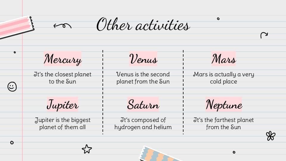 Pretty Aesthetic Notes for School PowerPoint Template 9