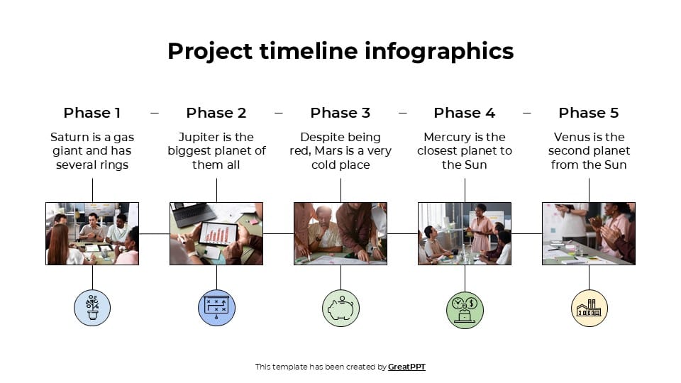 Professional Project Timeline Infographics 2