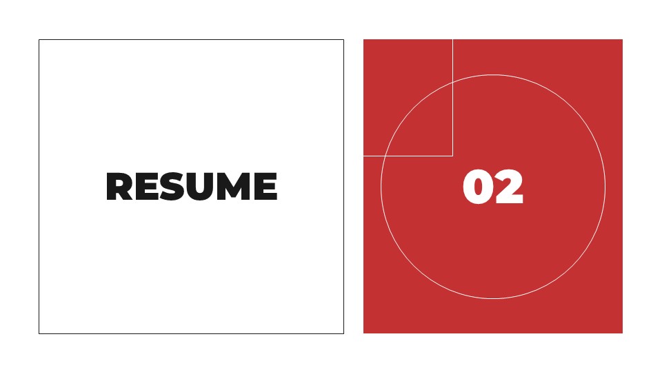 Red Color Palette Portfolio Presentation Template 5