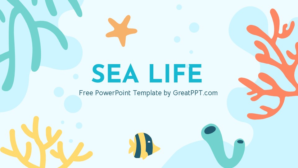 Sea Life PowerPoint Template 1