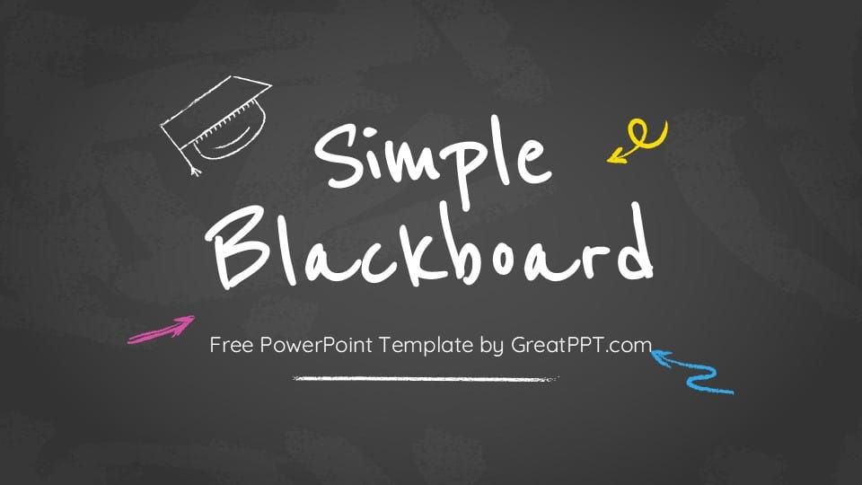 Simple Blackboard PowerPoint Background 1