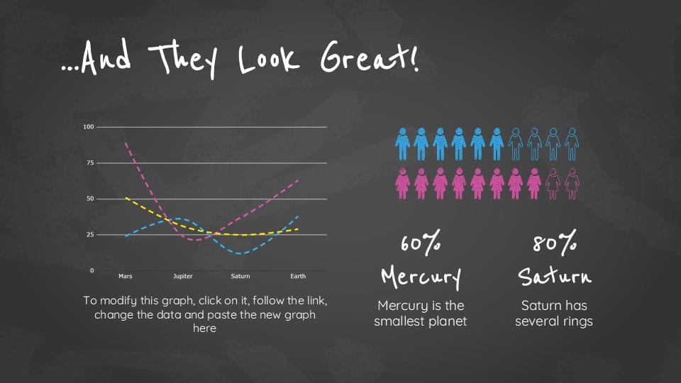 Simple Blackboard PowerPoint Background 22