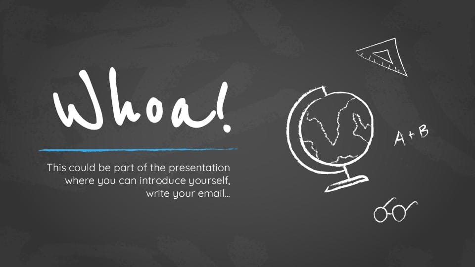 Simple Blackboard PowerPoint Background 4