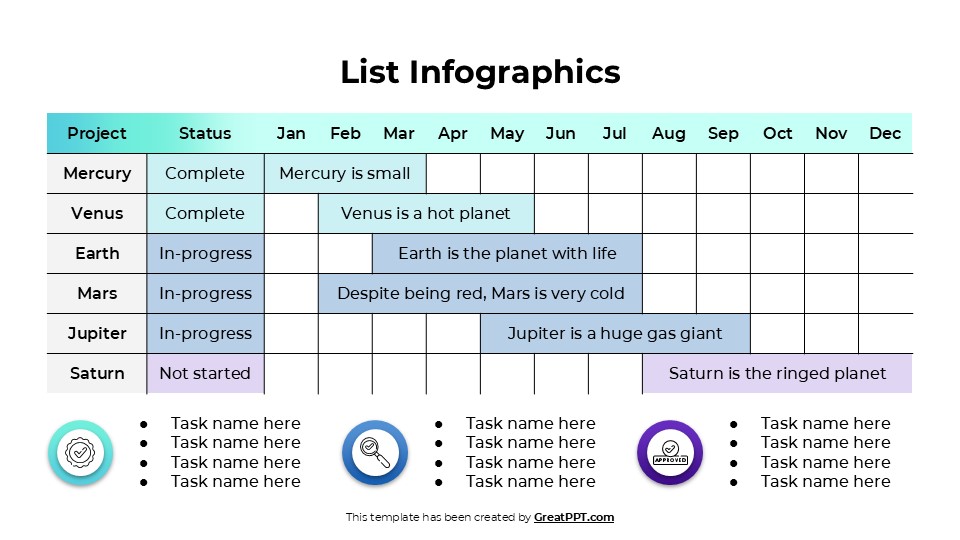 Simple List Infographics 13