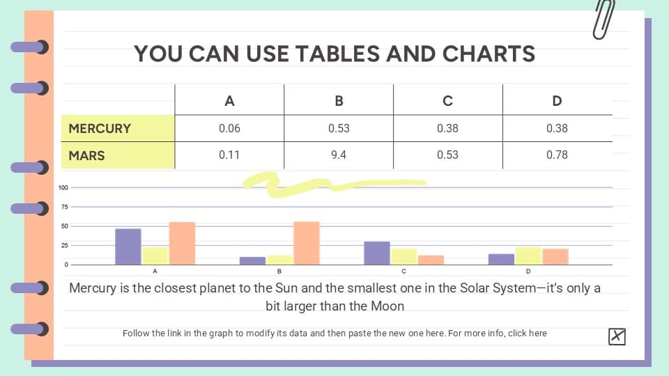 Spiral Notebook Lesson PowerPoint Template 12