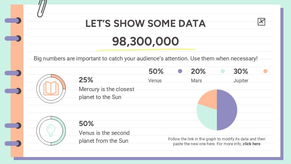 Spiral Notebook Lesson PowerPoint Template 9