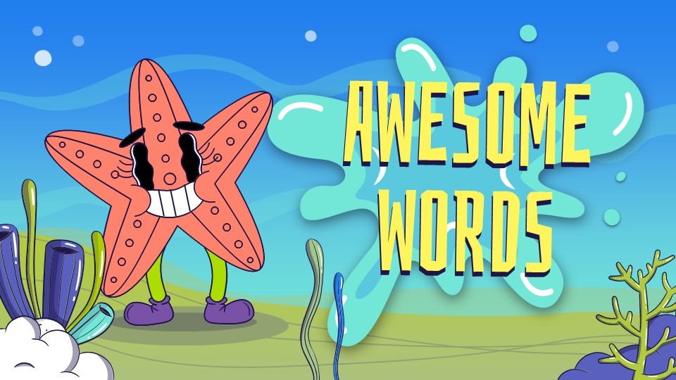 Sponge Funny Characters Powerpoint Template 8