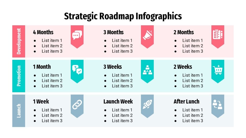 Strategic Roadmap Infographics 18