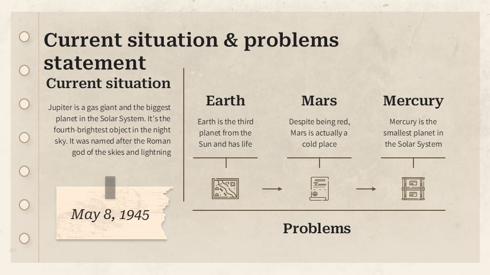 World War II History Analysis Thesis Defense PowerPoint Template 11