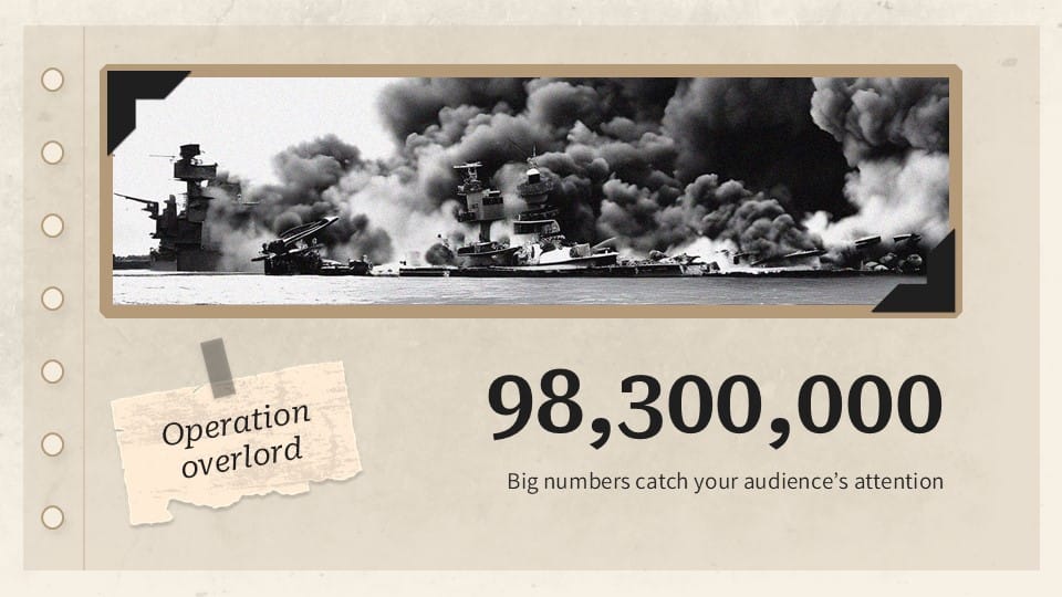 World War II History Analysis Thesis Defense PowerPoint Template 6