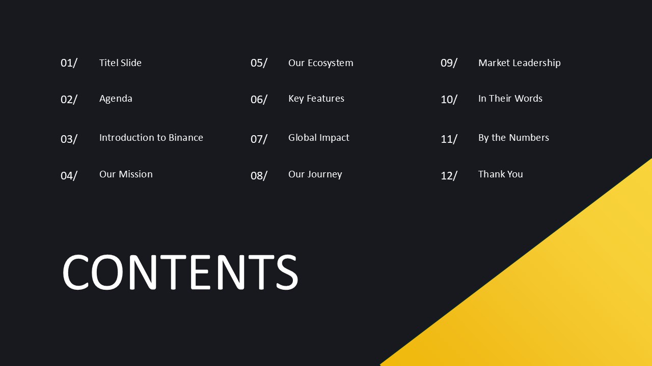 Binance Powerpoint Template 2