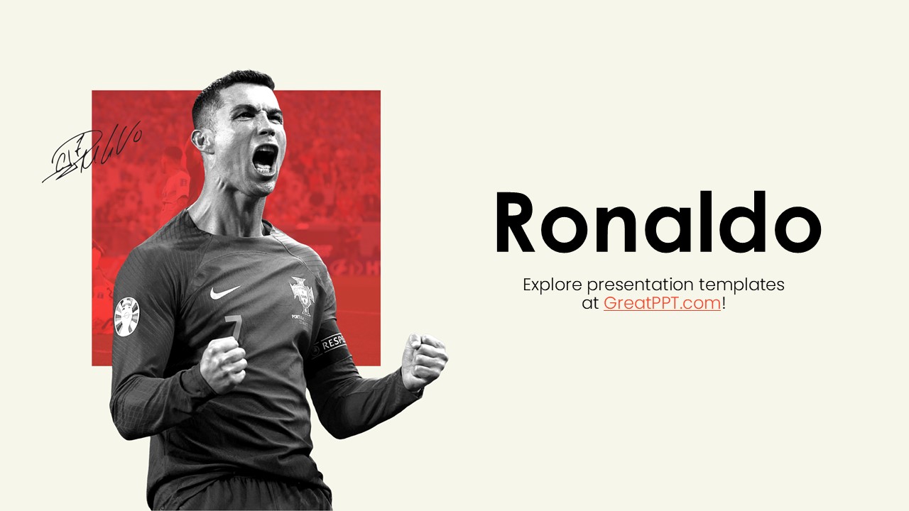 Cristiano Ronaldo Powerpoint Template 1