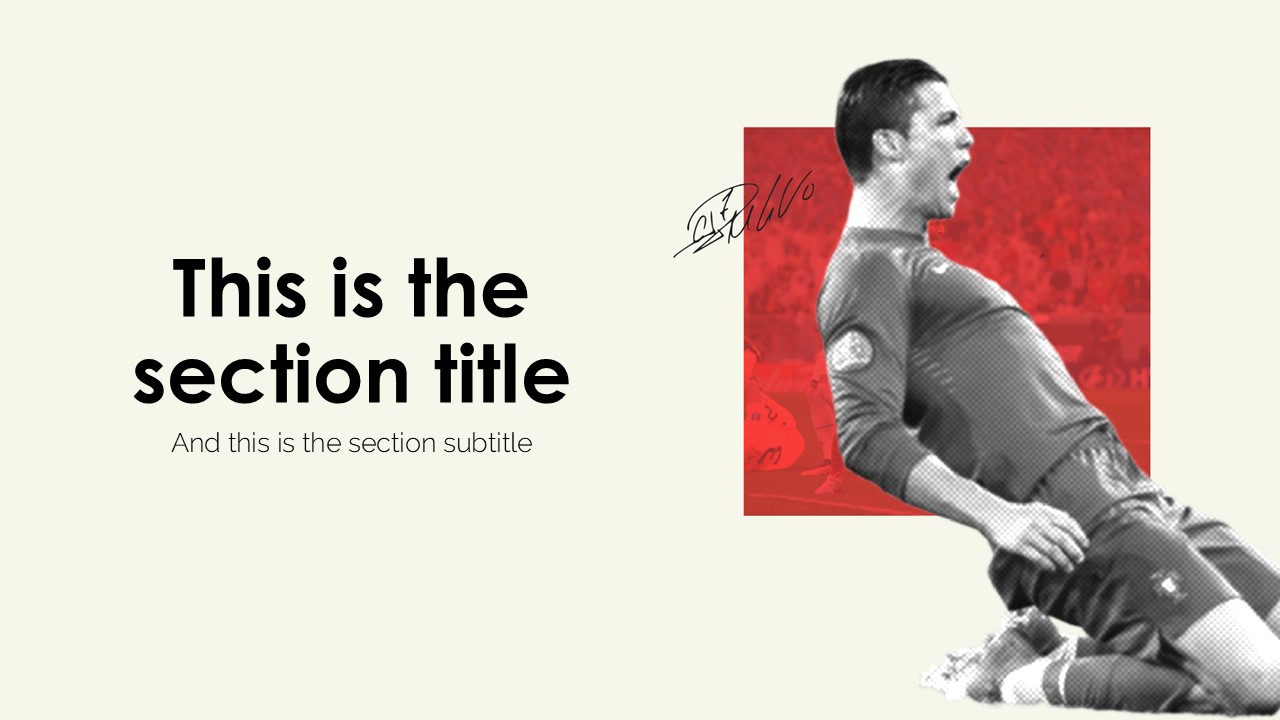 Cristiano Ronaldo Powerpoint Template 3