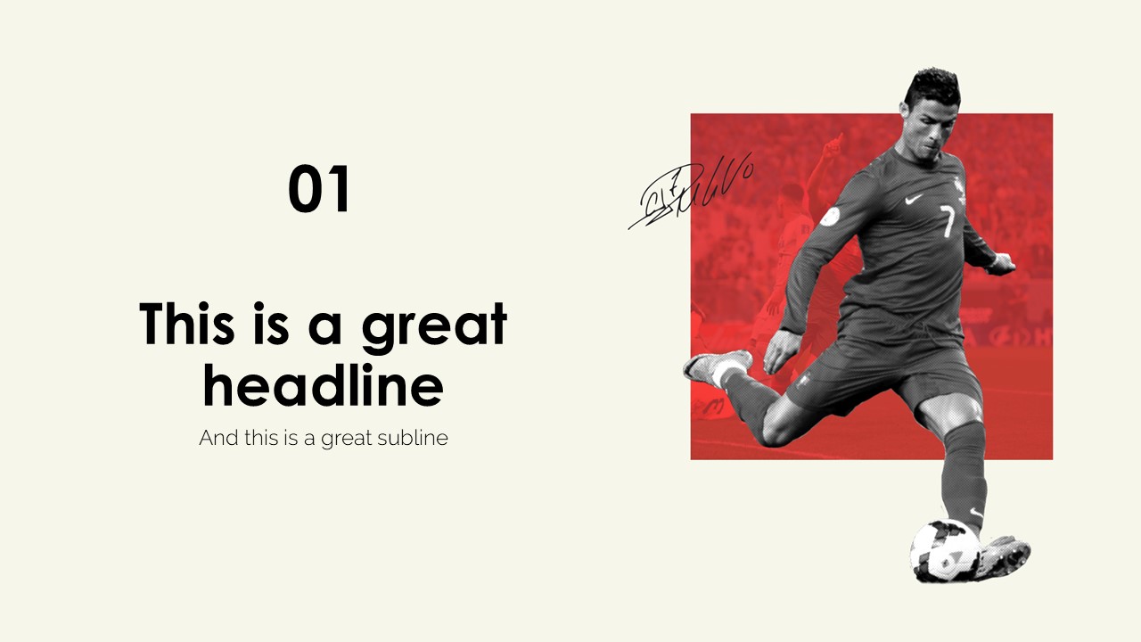 Cristiano Ronaldo Powerpoint Template 4