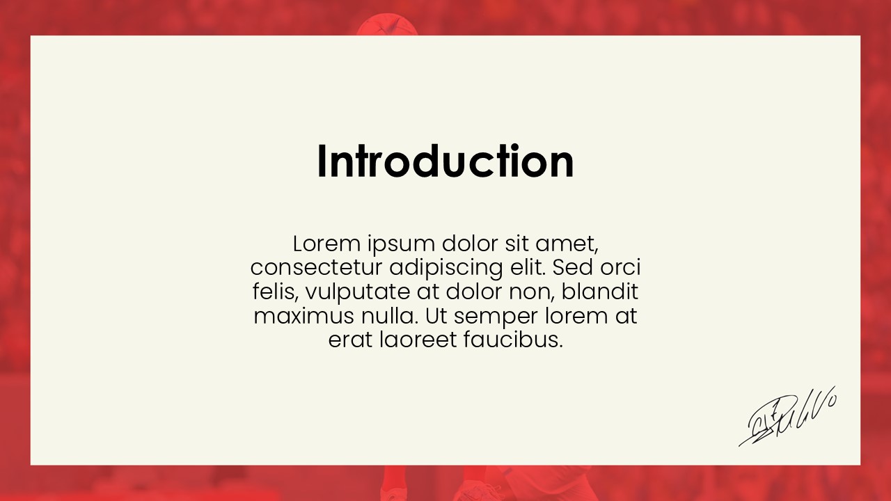 Cristiano Ronaldo Powerpoint Template 5