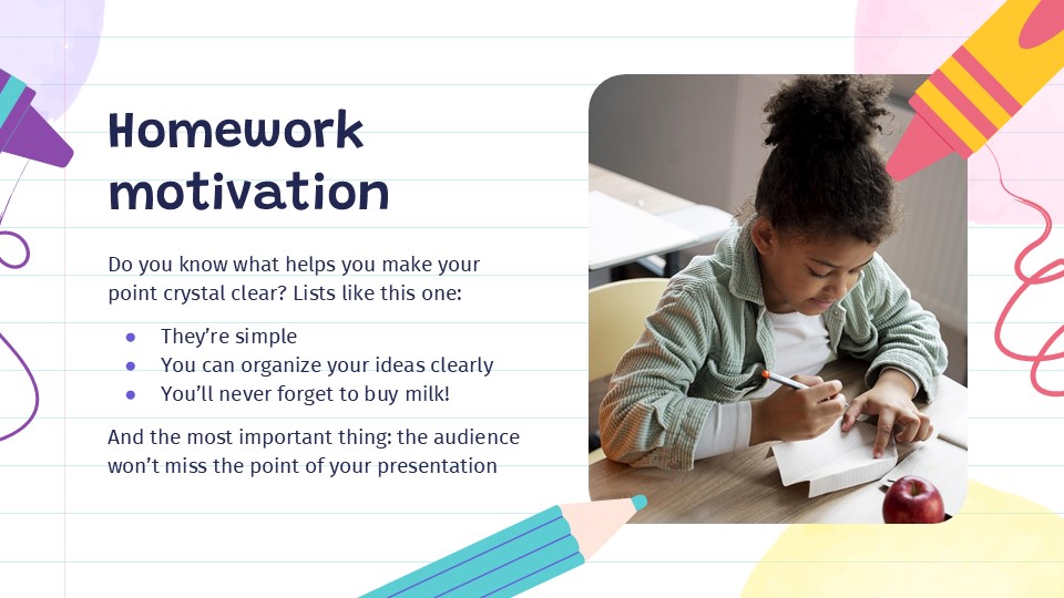 Cute School Assignments Theme For Powerpoint & Google Slides 5