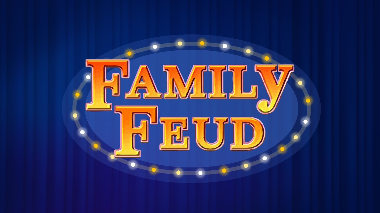 Family Feud Quiz Powerpoint Template & Google Slides Theme 1
