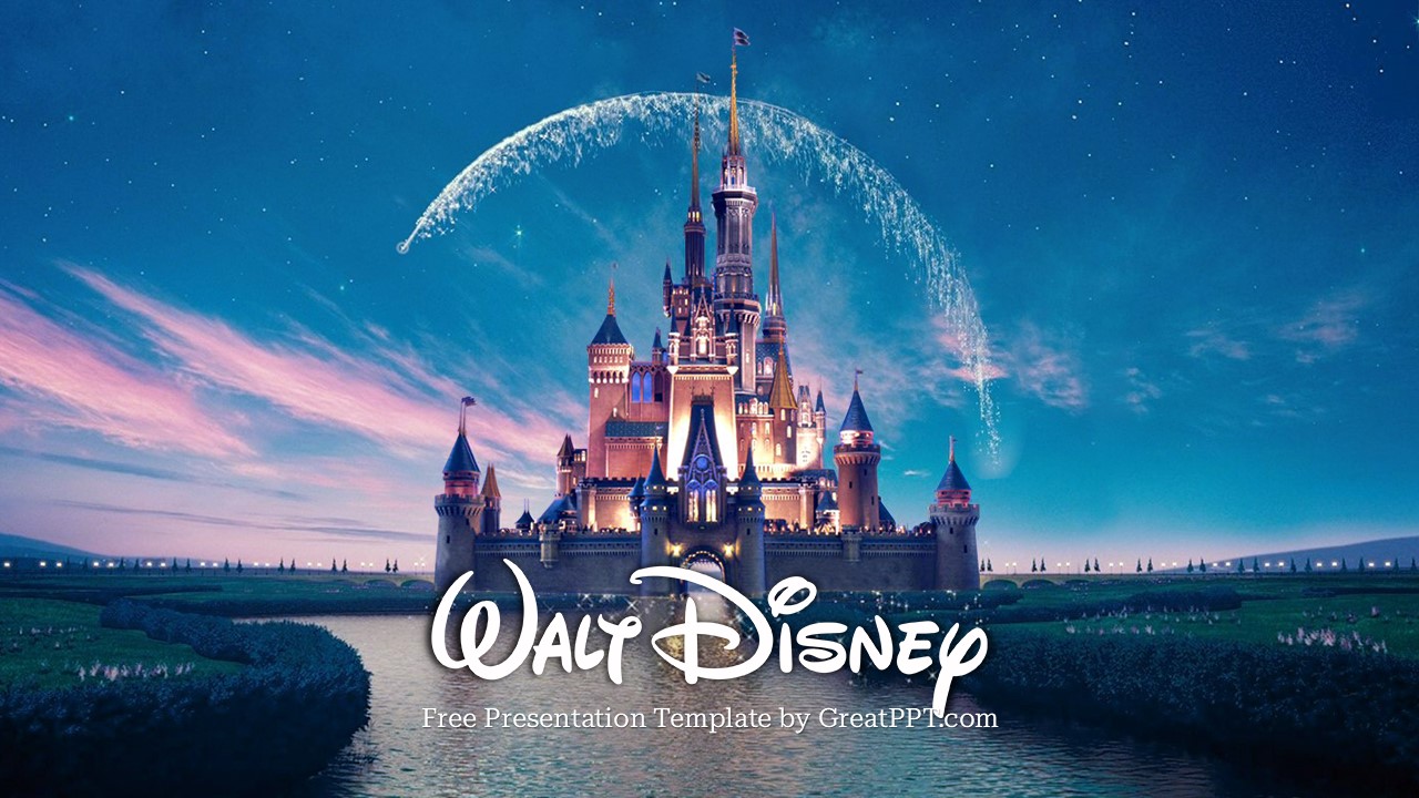 Free Animated Walt Disney Powerpoint Template 1