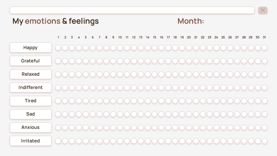 Free Annual Mood Tracking Guide Powerpoint Template 2