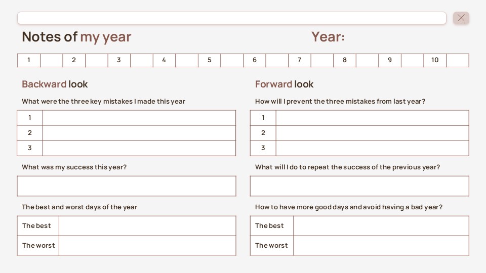 Free Annual Mood Tracking Guide Powerpoint Template 4