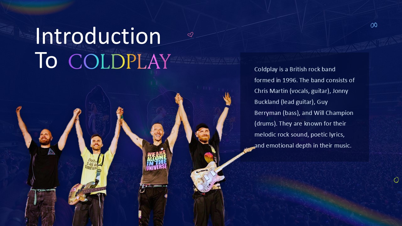 Free Coldplay Band Presentation Theme 2