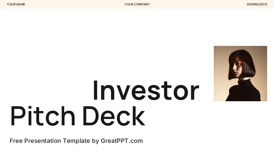 Free Investor Pitch Deck Template 1