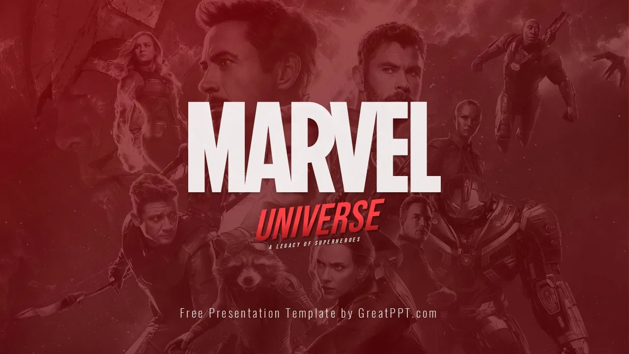 Free Marvel Powerpoint Template 1