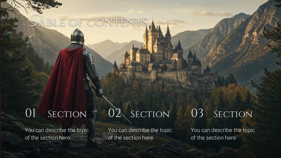 Free Medieval Life Powerpoint Template & Google Slides Theme 2