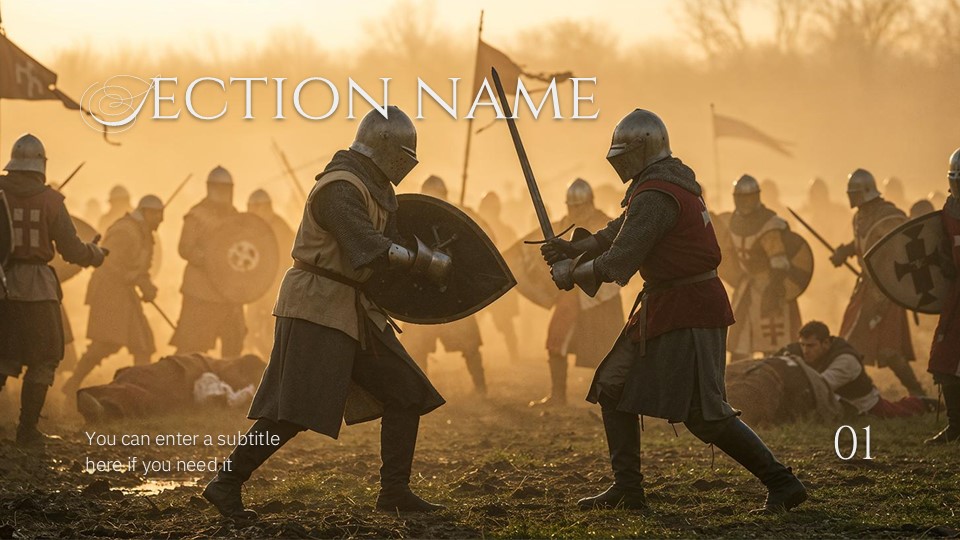 Free Medieval Life Powerpoint Template & Google Slides Theme 3