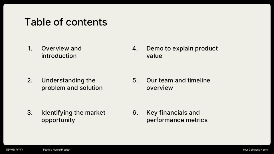 Free Minimalist Pitch Deck Template 2