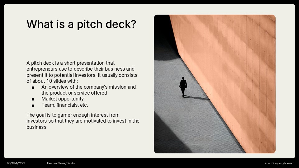 Free Minimalist Pitch Deck Template 3