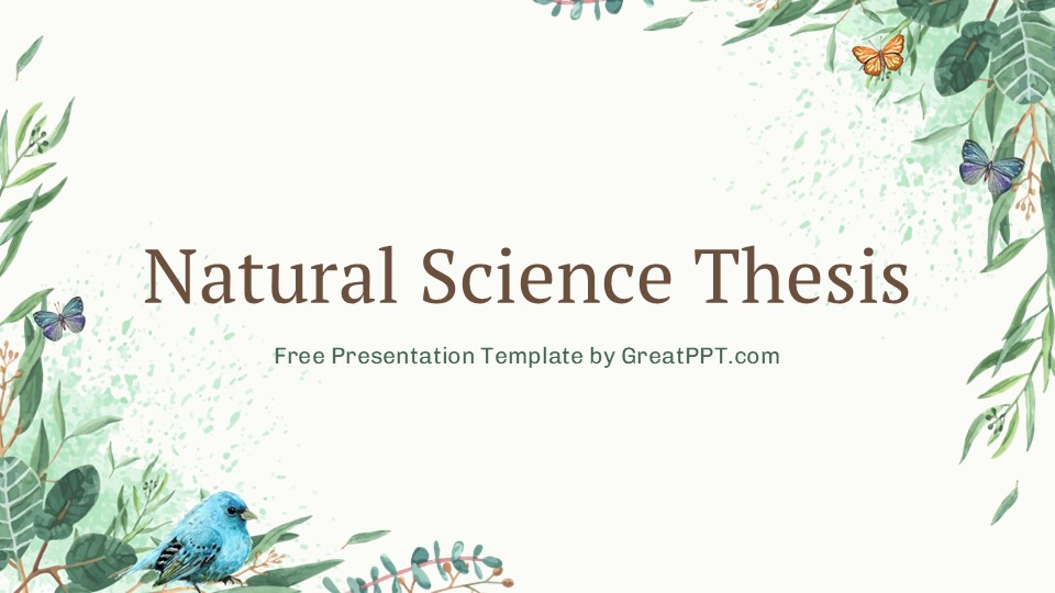 Free Natural Science Thesis Presentation Template 1