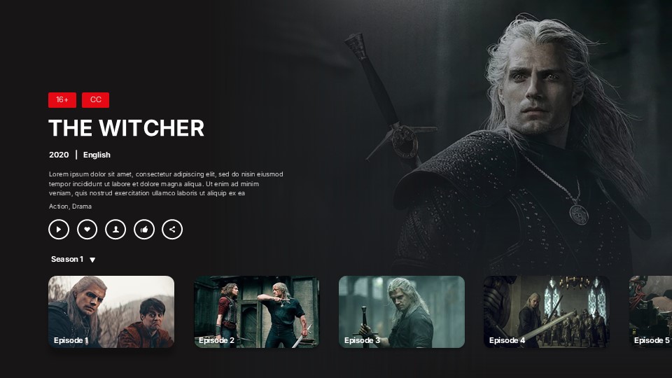 Free Netflix Template Powerpoint Template & Google Slides Theme 6