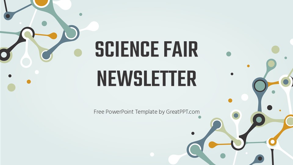 Free Science Fair Newsletter Powerpoint Template 1