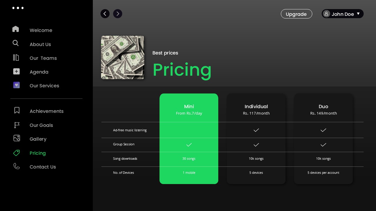 Free Spotify Presentation Theme For Powerpoint & Google Slides 10