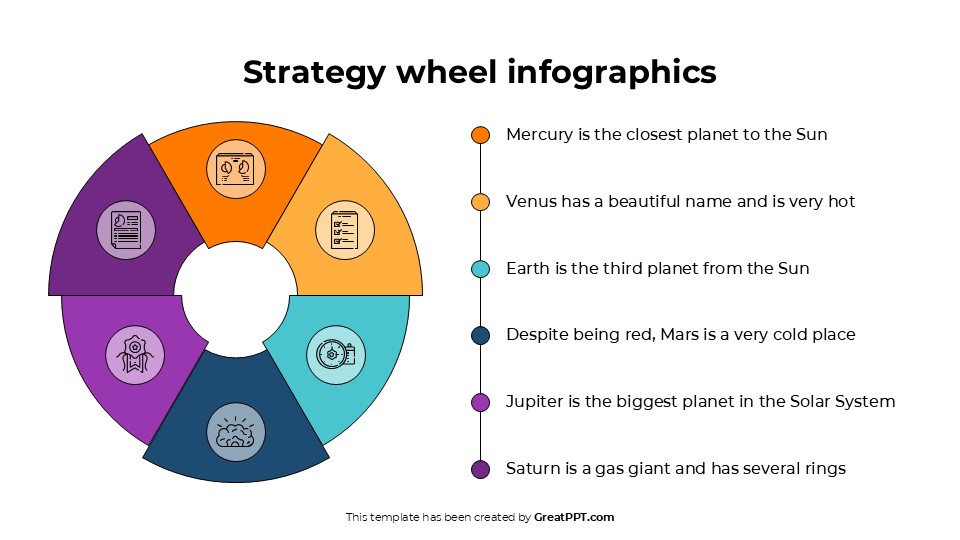 Free Strategy Wheel Infographics For Powerpoint & Google Slides 2