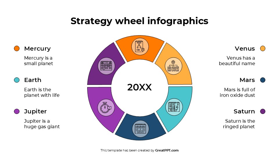 Free Strategy Wheel Infographics For Powerpoint & Google Slides 9