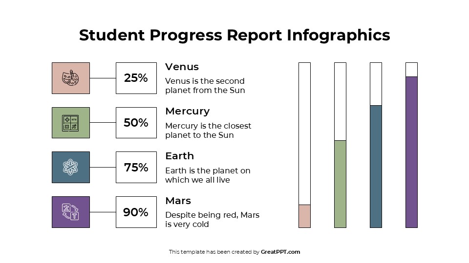 Free Student Progress Report Infographics 4