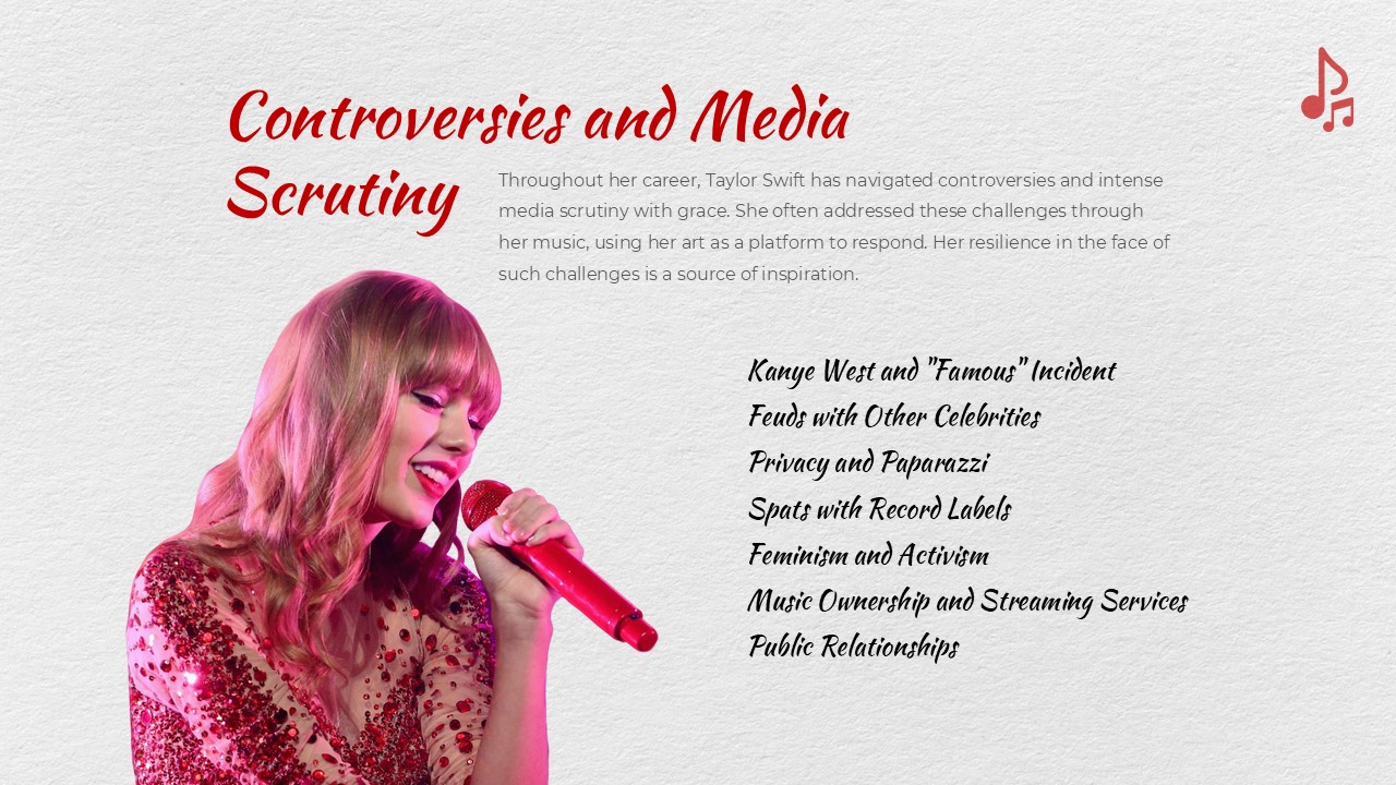 Free Taylor Swift Presentation Template 11