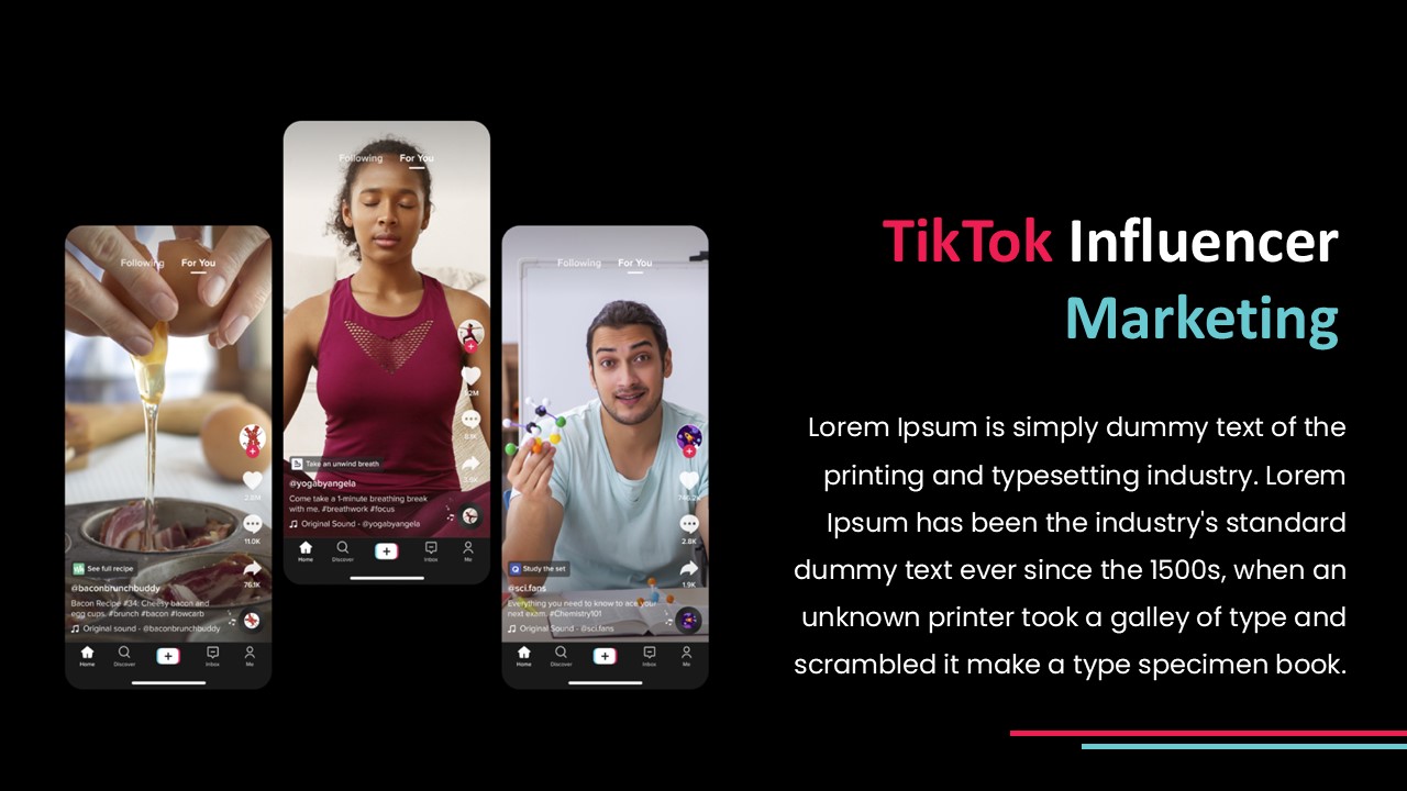 Free Tiktok Powerpoint Template & Google Slides Theme 3