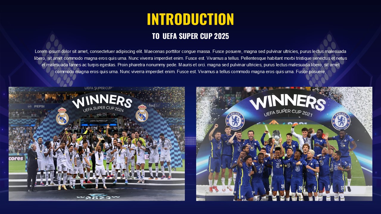Free Uefa Super Cup 2025 Powerpoint Template 2
