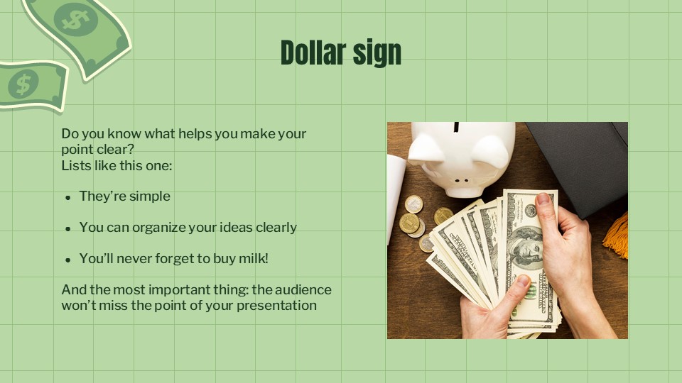 Free Us National Dollar Day Powerpoint Minitheme 5