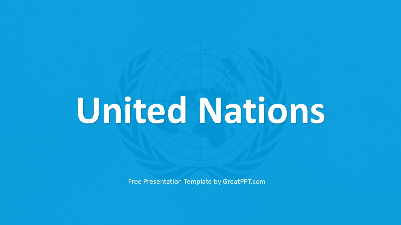 Free United Nations Presentation Template Powerpoint & Slides 1