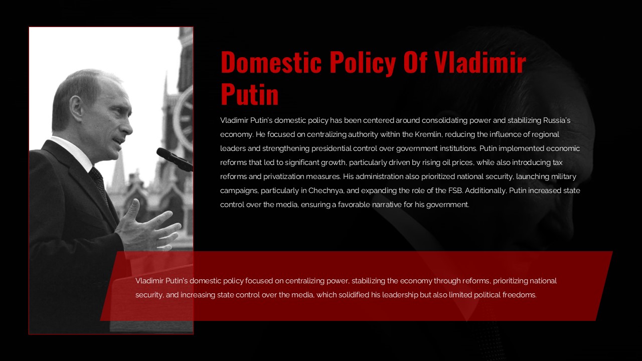 Vladimir Putin Powerpoint Template 6