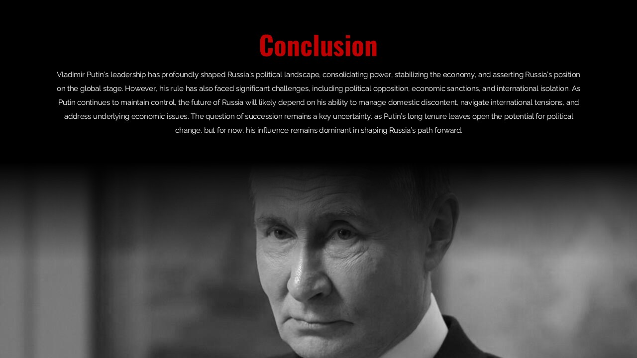 Vladimir Putin Powerpoint Template 9