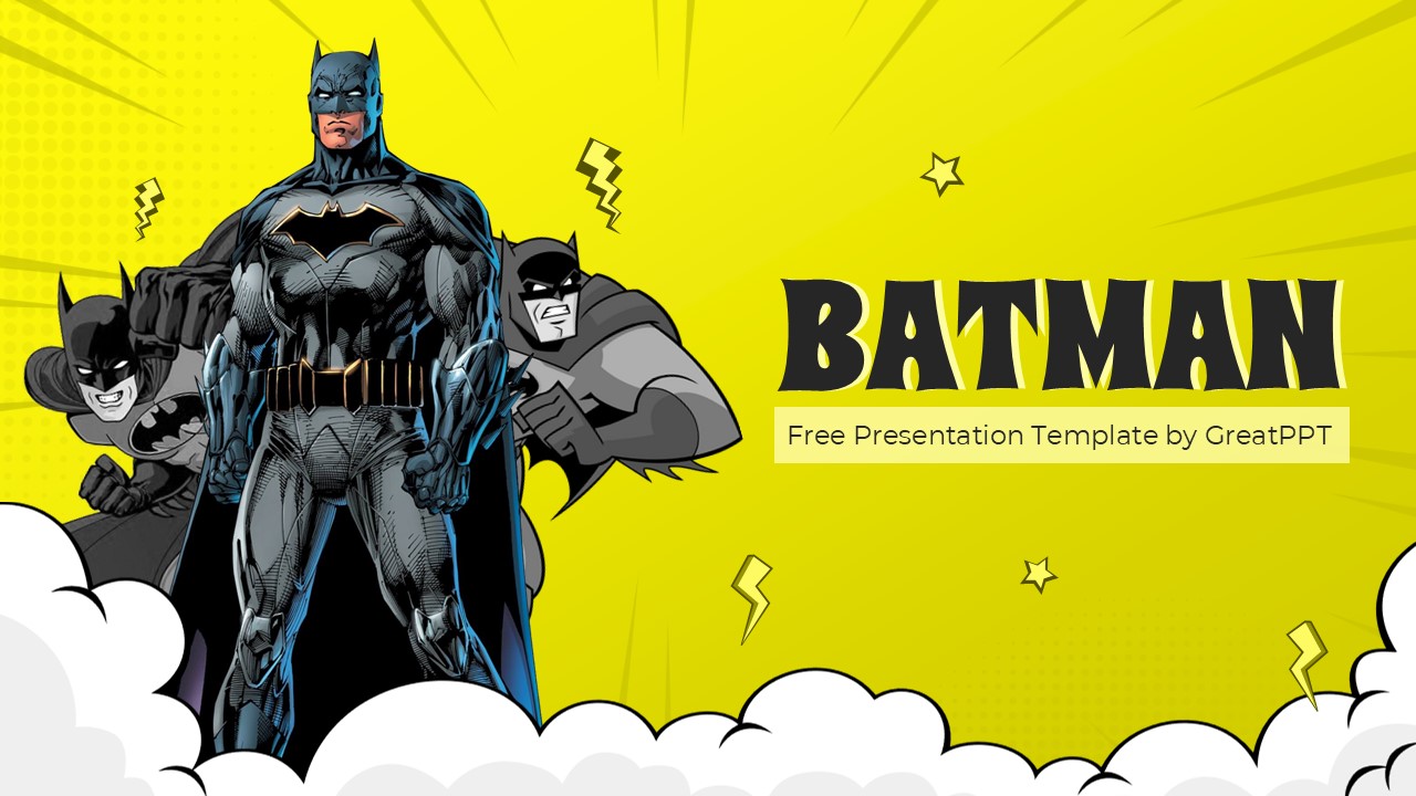 Batman Comic Style Powerpoint Template 1