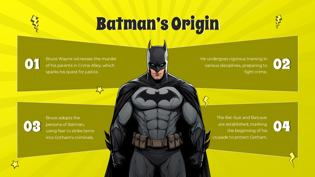 Batman Comic Style Powerpoint Template 3