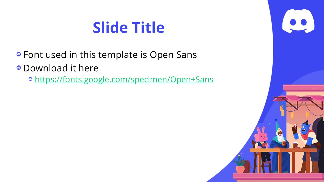 Blue Discord Powerpoint Template 2